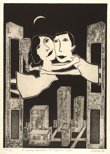 The Growing Impatience Of The 'High Rise' Lovers by Andrew Sibley, 1997